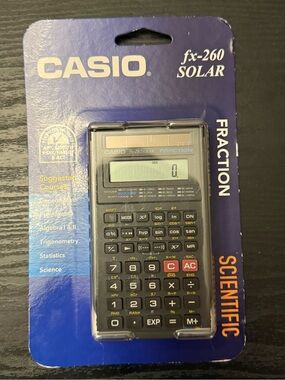 Casio fx-260 SOLAR Scientific Calculator, Solar Powered LCD, Handheld Regular